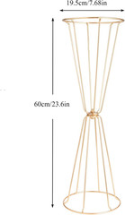 Gold Vases Centerpieces for Wedding Geometric Metal Flower Stand for Tables Bulk