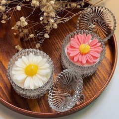 54Pack Silicone Flower Mold for Candles Set, 4pack Daisy Sunflower Molds with 50