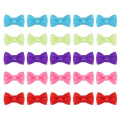 50 Pieces Mini Bow 0.8″ Multicolor Ribbon Bows for Decoration