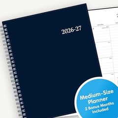 2026-2027 Weekly and Monthly Academic Year 7″ x 9″ Enterprise Navy- 2026/2027