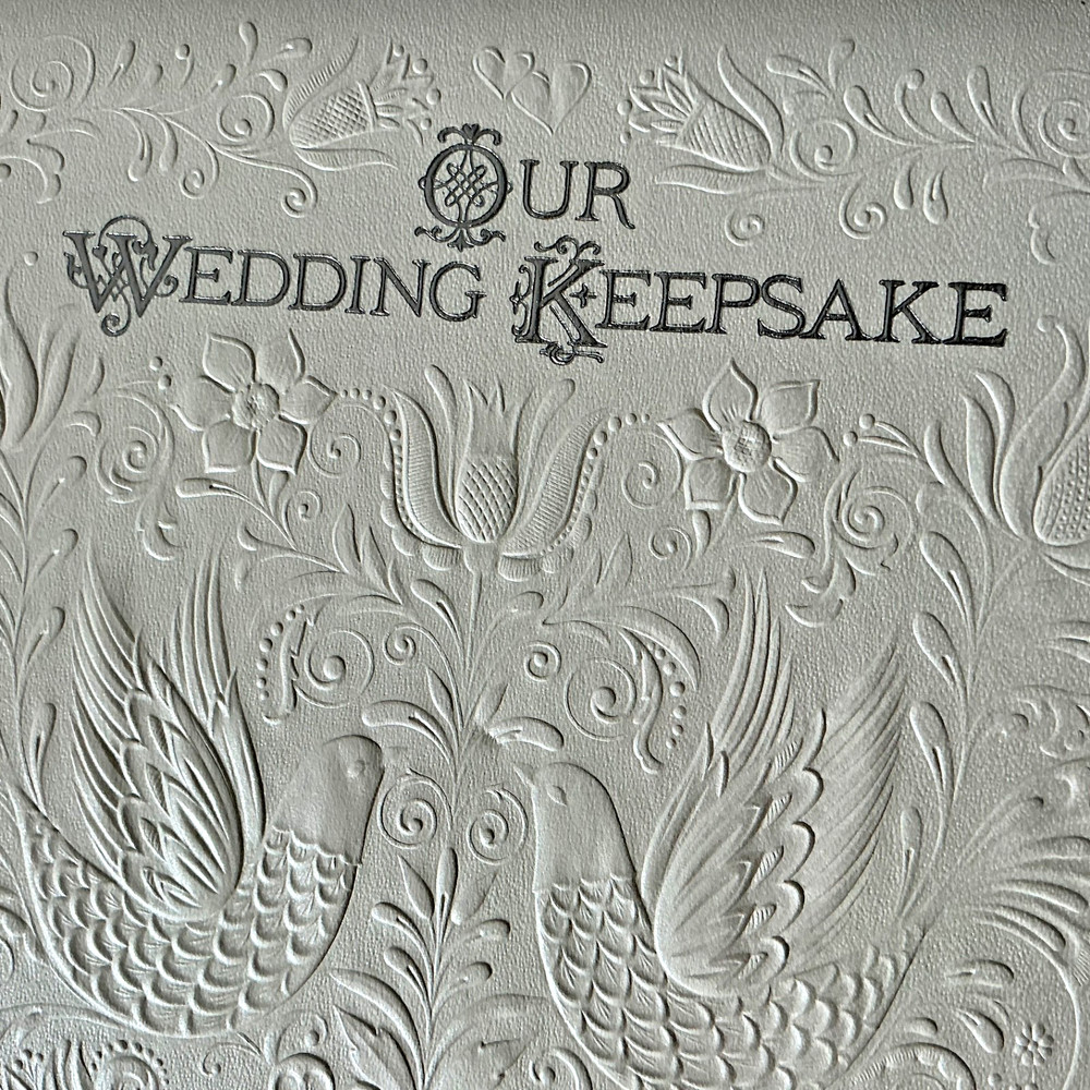 Vintage Hallmark White Our Wedding Keepsake Album Book Excellent New