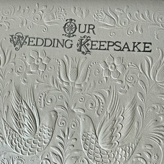 Vintage Hallmark White Our Wedding Keepsake Album Book Excellent New