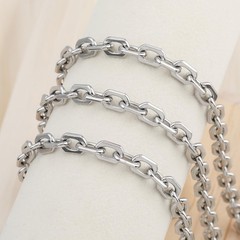 SMYHTGLIF 3 Meters Cable Jewelry Chain Silver Stainless Steel Chain for Jewel…