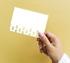 Great Papers! Golden Pineapples Thank You Card, 4.875″ x 3.375″, 50 count
