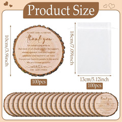 200 Pcs Wedding Favors for Guests Cork Coasters Bulk Thank You for Celebrating w