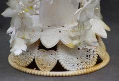 1950’s Wilton Wedding Cake Topper Floral Arch & Bell Blonde Bride 1801-1145