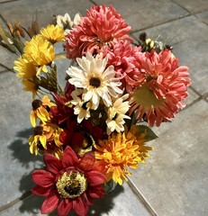 19 Artificial Fall Flowers Silk Fake Flower Wedding Party Home Decoration Wreath