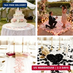 SITUMEIZI 400PCS Fake Red Rose Petals Artificial Silk Flower Red Petals for Wedd