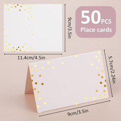 50Pcs Place Cards for Table Setting, 4.49×3.54 Inches Name Cards for Table Setti