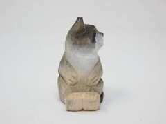 Raccoon Cake Top Bride Groom Love Forest Wedding Engagement Carved Wood Statue