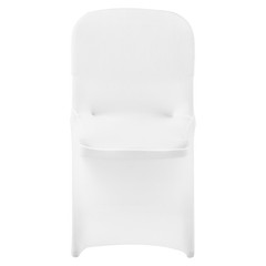 VEVOR 30PCS White Stretch Spandex Folding Chair Covers for Wedding Party Dining