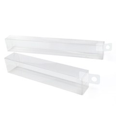 25X Clear Plastic PVC Box with Hang Hole Gift Favour Boxes Retail Shop Display