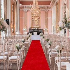 2×15 FT Red Velvet Wedding Aisle Runner Indoor Carpet Rug Church Decoration