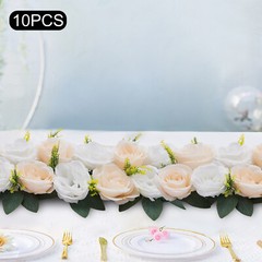 Party Dining Table Flower 10Pcs Artificial Flowers Dusty Rose Floral Arrangement