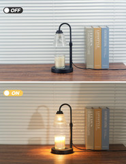 Candle Warmer Lamp with Timer Dimmer, Birthday Gifts for Mom Regular, Black