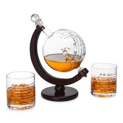 The Wine Savant Lady Justice Law U.S. Constitution Decanter Set –