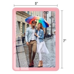 Bluesun 5×7 picture frame pink, picture frames glass, hanging picture frame, …