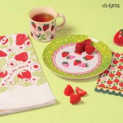 Karma 8.75 Inches Melamine Salad Plates Set Of 4 Reusable Dishwasher Safe