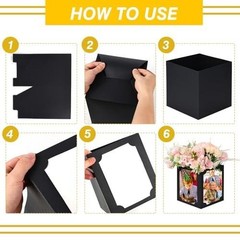 12 Pcs Picture Centerpieces for Table – 6/7 Inch Photo Display Frame & Black