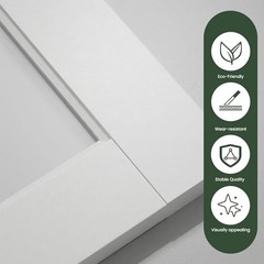 Pantry Door 30×80 Inch – French Interior Door Slab with 10 30×80 Inch – White