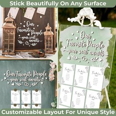 Seating Chart For Wedding Reception Display – Word Sign
