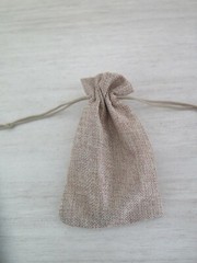 One Love, One Heart Copper Wine Bottle Stopper in Burlap Bag $25