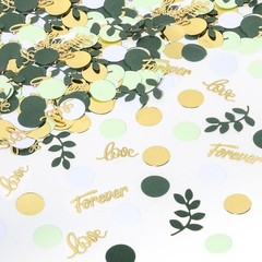 Greenery Wedding Table Confetti,Bridal Shower Decorations,Sage Green Love Con…
