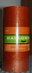 Orange Halloween Glitter Tulle – 6″ x 25 Yards – Set of 3 – Craft Supplies