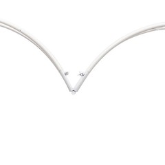 Metal Heart Shaped Wedding Arch Backdrop Stand White for Wedding Ceremony Decor!