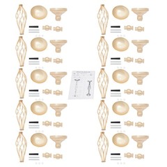 10Pcs Candle Holders Twist Flower Vase Arrangement Stand Decoration for Wedding