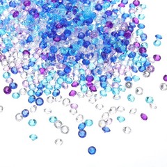 4000Pcs 4mm Acrylic Crystal Diamond Wedding Table Vase Fillers Blue Purple Clear