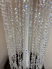 Luxurious Crystal White/Pink Flower Stand Wedding 13in Diameter No Stand Incl
