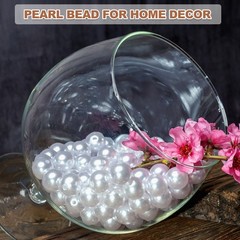 4/6/8/12/14mm Pearl Bead for Vase Filler, 600 Pcs Floating Beads, Brown