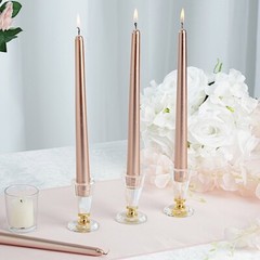 10″ tall Rose Gold Premium Candles Wedding Centerpiece Decorations WHOLESALE