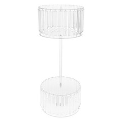30*75cm Acrylic Flower Rack,2-tier Flower Stand With Hanging Pendants Forwedding