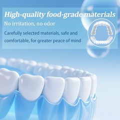 2 Pairs Smile Optimizing, Comfort Adjustable Upper & Lower Set, Unisex White