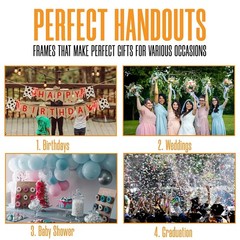 | 2×6 Slanted Photo Booth Frames (50 Count) | Crystal Clear Acrylic Photo Boo…