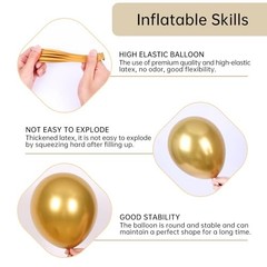 2026 Graduation Decorations Balloons, 140pcs Black Star Latex Black and Gold