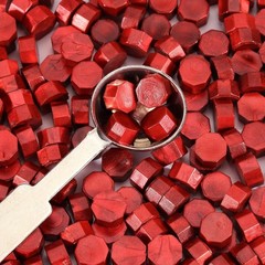 360 Pcs Antique Wine Red Sealing Wax Beads Set for Wax Seal Stamp with Candle…