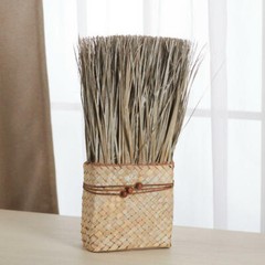 Large Natural Dried Grass Basket Topiary | 2 Pieces