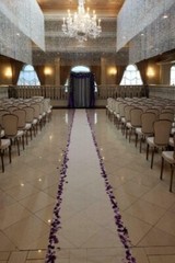 Wedding Aisle Runner Marriage Ceremony White Bridal Carpet Hearts Design 100-Ft