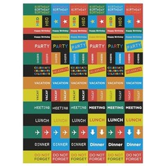 2026 Medium Weekly Monthly Planner with 12-Month Calendar Grid, Rolling Waves