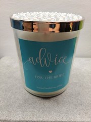 White Sweet Bouquet Floral Scented For The Bride Wedding Good Luck Candle 10 OZ