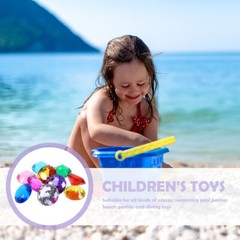 Kids Pretend Play Toys Dive Throw Toy Aquarium Decoration Pirate Treasure Gems