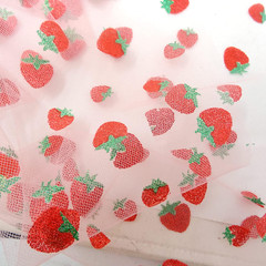 6 Inch X 10 Yards (30 Feet) Shiny Strawberry Tulle Rolls for DIY Crafts, Wedding