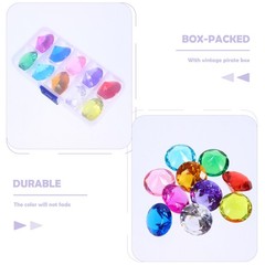 10Pcs Children DIY Gems Toy Durable Plastic Assorted Color for Jewelry Craft