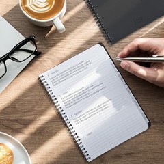 Durable 2026 Daily Planner – 7″ x 10″ Daily Planner with Weekly & Monthly Black