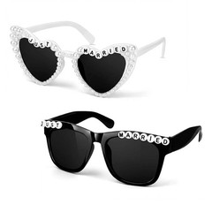 Just Married Sunglasses Bride & Groom Wedding Decorations Set Party Favors