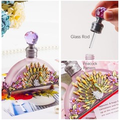 YU FENG Antique Peacock Perfume Bottles Vintage 0.7 Ounces, Purple-2