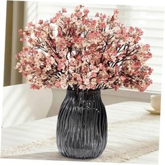 Baby’s Breath Artificial Flowers Bundles Silk Gypsophila Faux 10 Beige Brown